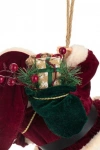 Yılbaşı Asılı Dekoratif Noel Baba Figürü Çuvallı 45cm
