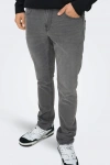 Only&Sons Jeans Slim Fit Kot Pantolon - Gri - Onsloom