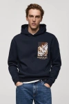 Önü Dtf Baskılı Oversize Hoodie Sweat