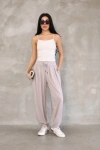 Osy Modal Yumuşak Dokulu Kumaş Şalvar Pantalon-Gri