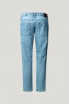 Pepe Jeans London Regular Fit Mid-Rise Kot Pantolon - Buz Mavisi - Cash