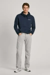 Pepe Jeans London Relaxed Fit Kot Pantolon - Gri - Pebble