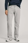 Pepe Jeans London Relaxed Fit Kot Pantolon - Gri - Pebble