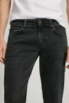 Pepe Jeans London Straight Fit Regular Kot Pantolon - Siyah - Cash