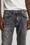 Pepe Jeans London Taper Fit Kot Pantolon - Gri - Acid