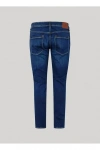 Pepe Jeans London Taper Fit Mid-Rise Kot Pantolon - Indigo - Stanley