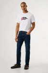 Pepe Jeans London Taper Fit Mid-Rise Kot Pantolon - Koyu Indigo - Stanley