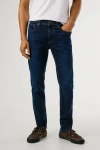 Pepe Jeans London Taper Fit Mid-Rise Kot Pantolon - Koyu Indigo - Stanley