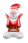 Yılbaşı Folyo Balon - Ayaklı Noel Baba