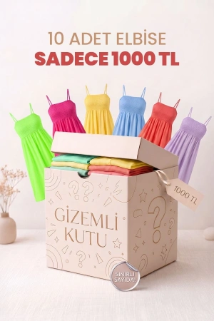 Kadın 10'lu Elbise Gizemli Kutu