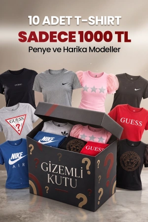 Kadın 10'lu Tişört Gizemli Kutu