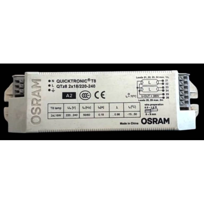 OSRAM 2X18 BALAST QUİCKTRONİC