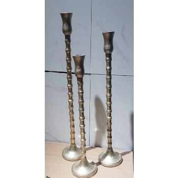 3 Adet Şamdan Mumluk