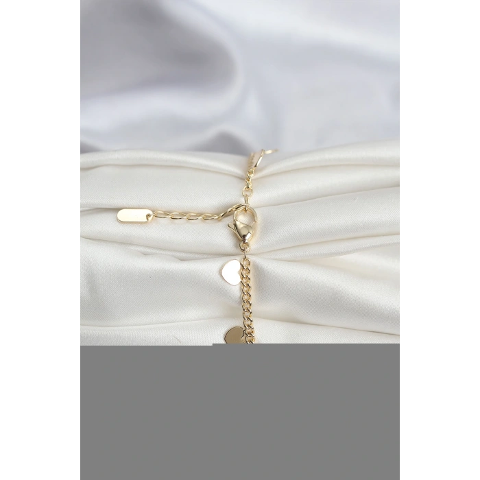 14K Gold Renk Kaplama Kalpli Model CM Kadın Bileklik