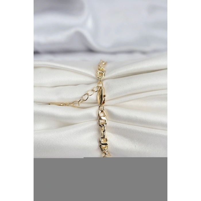 14K Gold Renk Kaplama Zincir Model CM Kadın Bileklik
