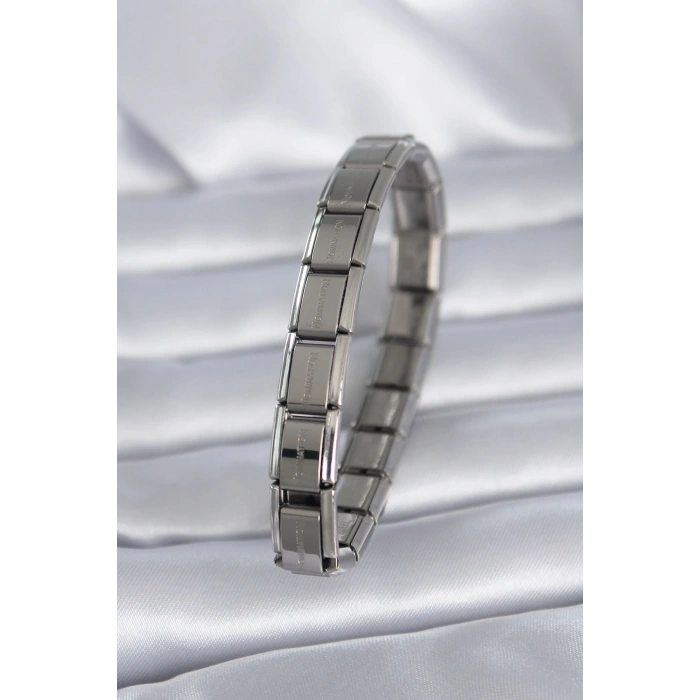 316L Çelik Gümüş Renk Yazılı Nomination Model Kadın Bileklik