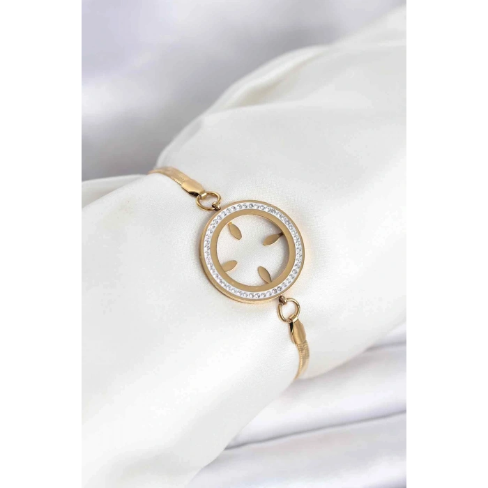 316L Çelik İtalyan Zincir Model Çeyrek Takılabilir Bileklik