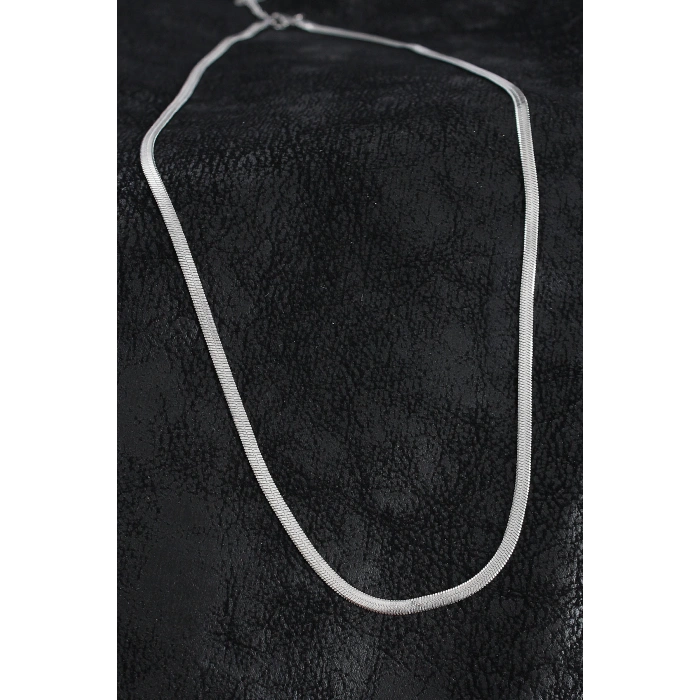 316L Çelik Klasik İtalyan Zincir Model Gümüş Renk Erkek Kolye