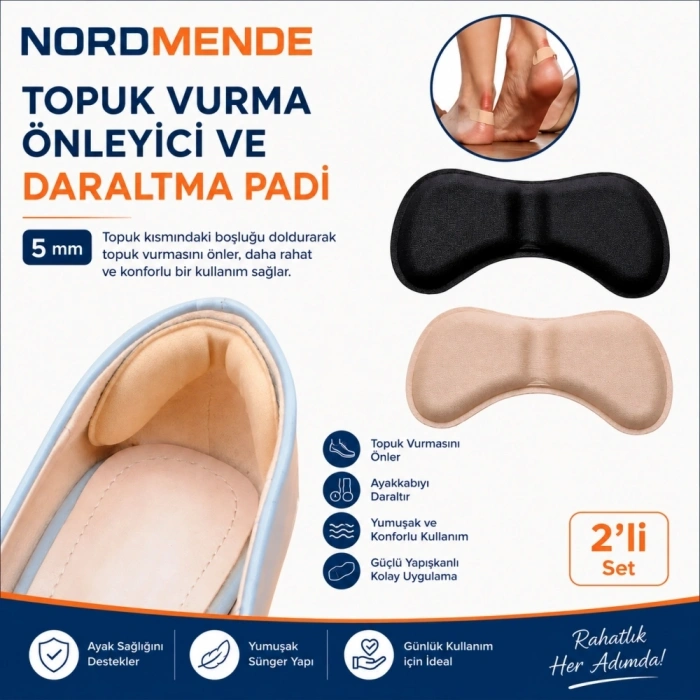 5 Mm Topuk Vurma Önleyici Ayakkabı Daraltma Pedi 239li Set