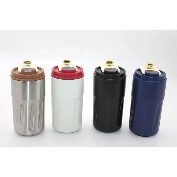 Askılı Ve Derece Göstergeli Vakumlu Mug - 500 Ml Modern Kahve Termosu Alk3136