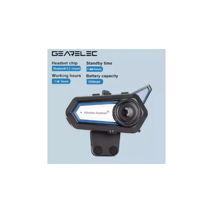 Bt31 Kask Kulaklık Bluetooth 5.0 Motosiklet Interkom Su Geçirmez Kablosuz Kulaklık