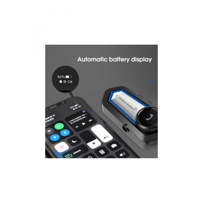 Bt31 Kask Kulaklık Bluetooth 5.0 Motosiklet Interkom Su Geçirmez Kablosuz Kulaklık