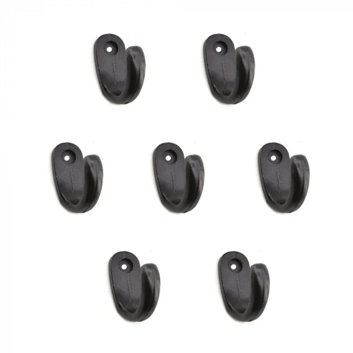 Büyük Tekli Fincan Askı, Dekor Askısı - Siyah, 12x23x30 Mm