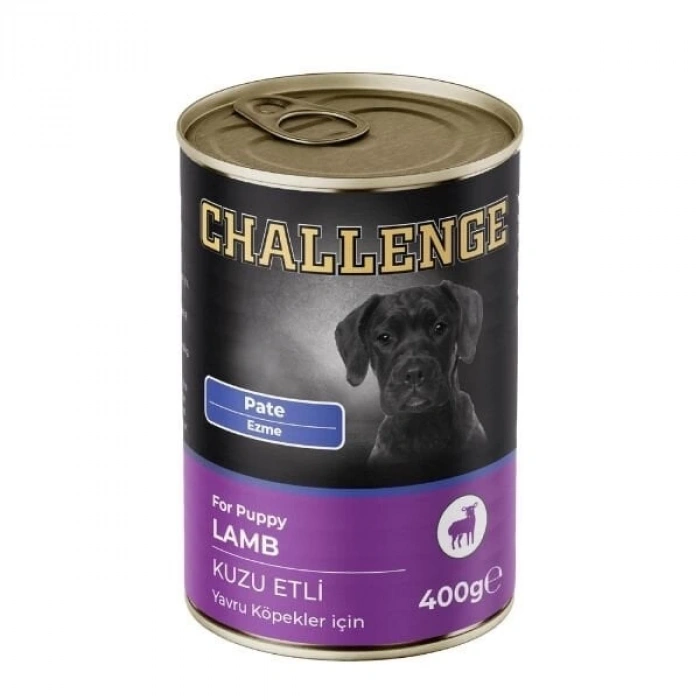 Challenge Pate Kuzu Etli Yavru Konserve Köpek Maması 400 Gr