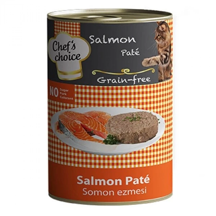 Chefs Choice Kıyılmış Somonlu Yetişkin Konserve Kedi Maması 1 Adet 400 Gr