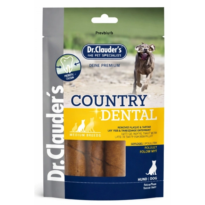 Dr. Clauders Country Dental Tavuklu Köpek Ödülü 120 Gr