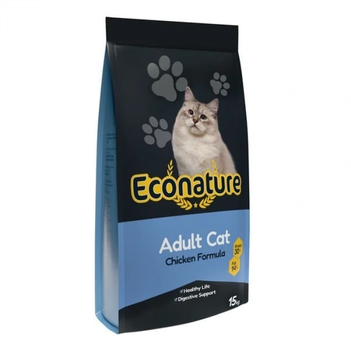 Econature Tavuklu Yetişkin Kedi Maması 15 Kg