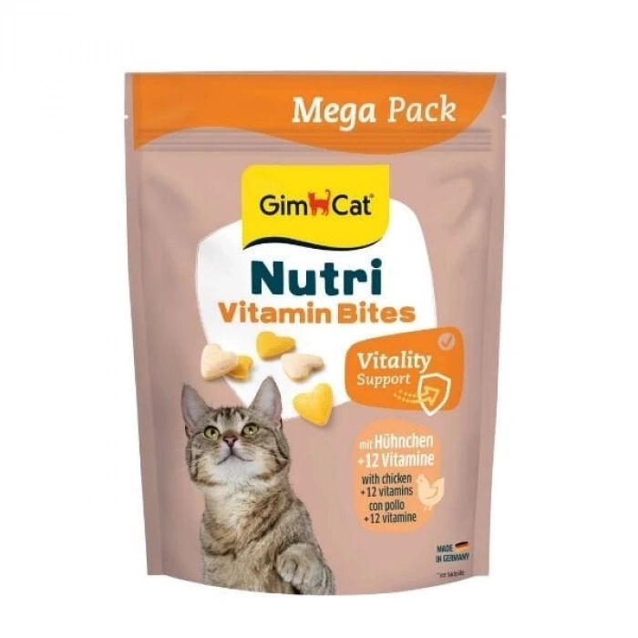 Gimcat Nutri Vitamin Tavuklu Bağışıklık Destekleyici Kedi Ödül Maması 425 Gr