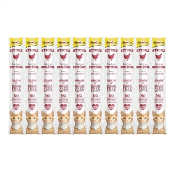 Gimcat Sticks Kümes Hayvanlı Çubuk Kedi Ödül Maması 1 Adet 50 Gr