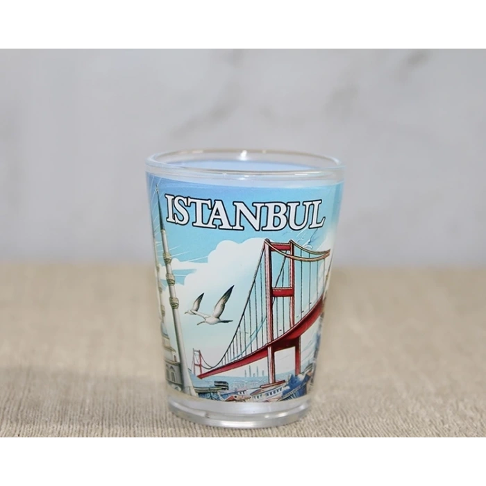 İstanbul Temalı Cam Shot Bardak Alk4357