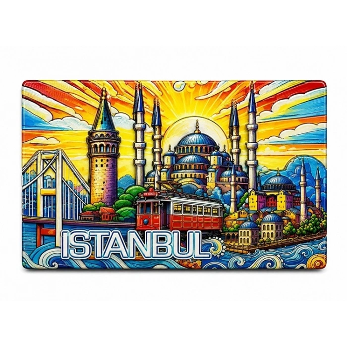İstanbul Temalı Silikon Buzdolapı Süsü Magnet Alk5377