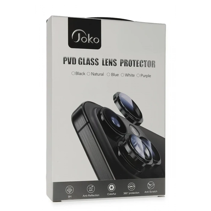 Joko Apple iPhone 13 PVD Metal Kamera Lens - Siyah