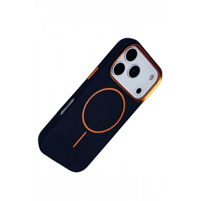 Joko Apple iPhone 17 Pro Luno Deri Magsafe Kapak - Mavi