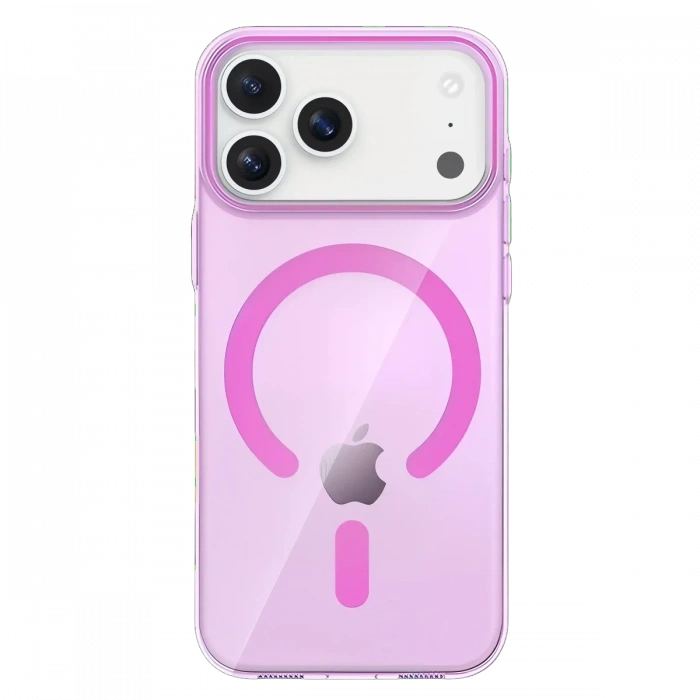 Joko Apple iPhone 17 Pro Max PC Blank Magsafe Kapak - Pembe