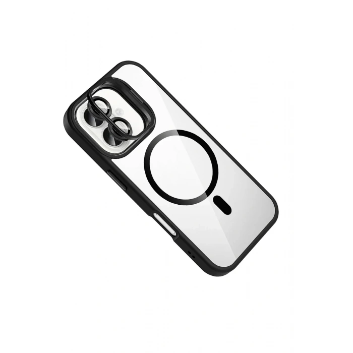 Joko Apple iPhone 17 Remim Lensli Magsafe Standlı Kapak - Siyah