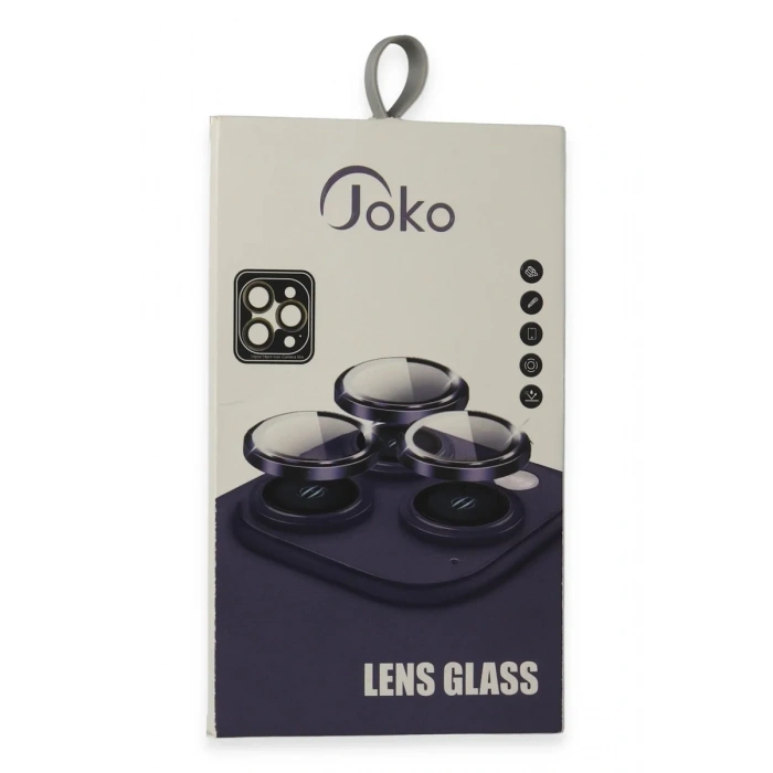 Joko iPhone 15 Pro Max PVD Metal Kamera Lens - Gümüş