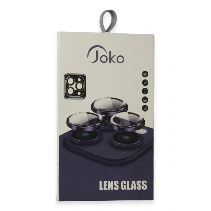 Joko iPhone 15 Pro Max PVD Metal Kamera Lens - Lacivert