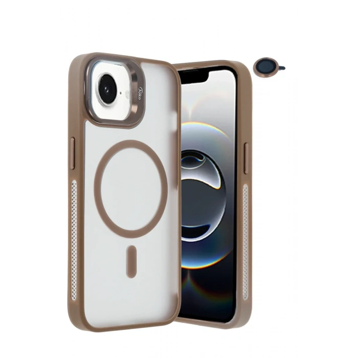 Joko iPhone 16E Flet Lens Magsafe Kapak - Gold