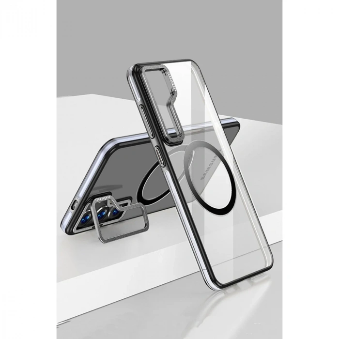 Joko Samsung Galaxy S24 Crystal Magsafe Kapak - Siyah