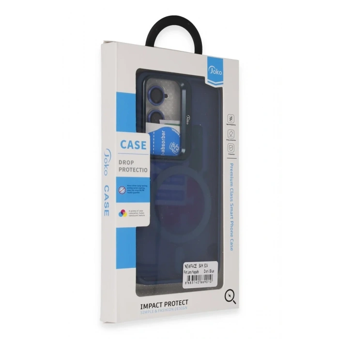 Joko Samsung Galaxy S24 Flet Lens Magsafe Kapak - Lacivert