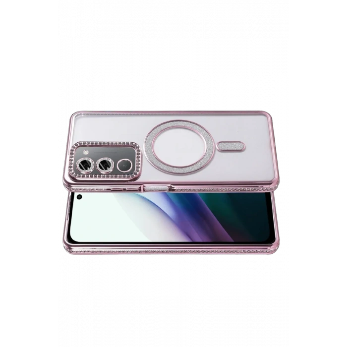 Joko Xiaomi Redmi 15 4G Joke Simli Magneticsafe Kılıf - Pembe