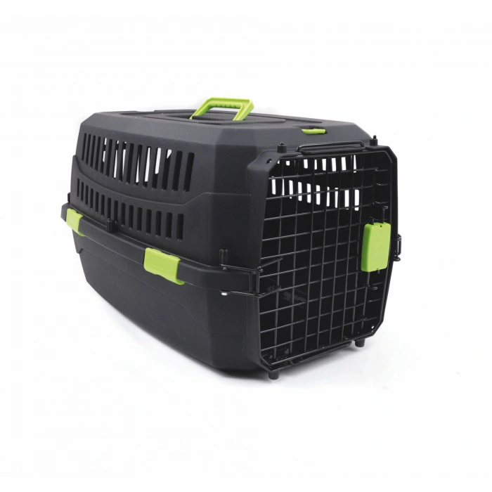 M-Pets Eco Viaggio Carrier Lata Kedi ve Küçük Irk Köpek Taşıma Çantası 68x47.6x42 Cm Siyah Medium