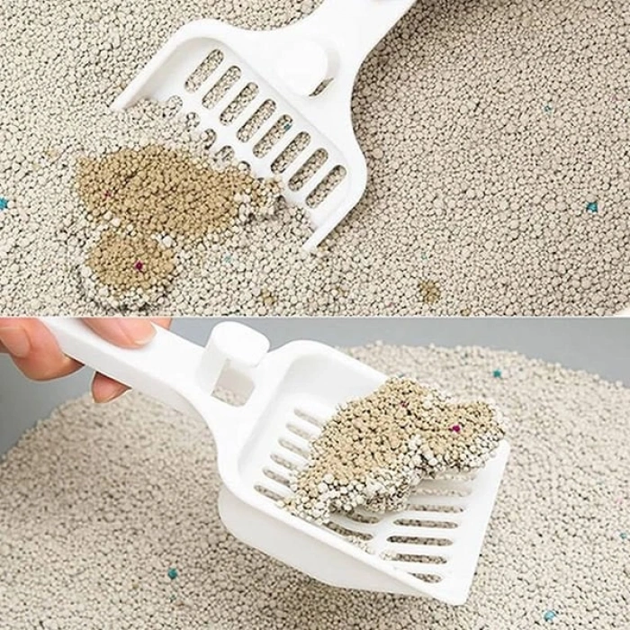 Moderna Scoop-Sift V Kedi Kumu Küreği Gri 13.5x15.5x13 Cm