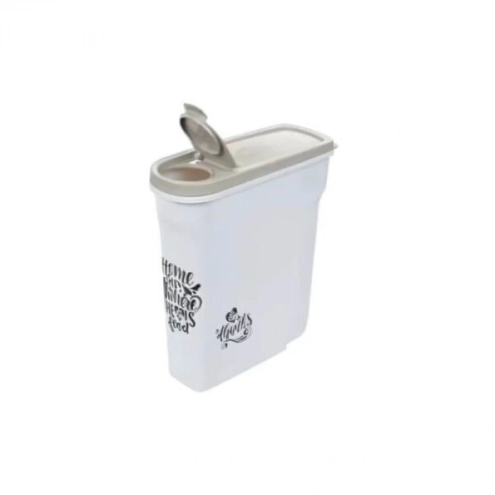 Moderna Trendy Story Pet Wisdom Plastik Kedi ve Köpek Mama Saklama Kabı 26.1x10.4x30.2 Cm 5 Lt
