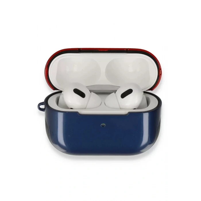 Newface Apple Airpods 3 (3.nesil) 3in1 Kılıf - Lacivert-Kırmızı