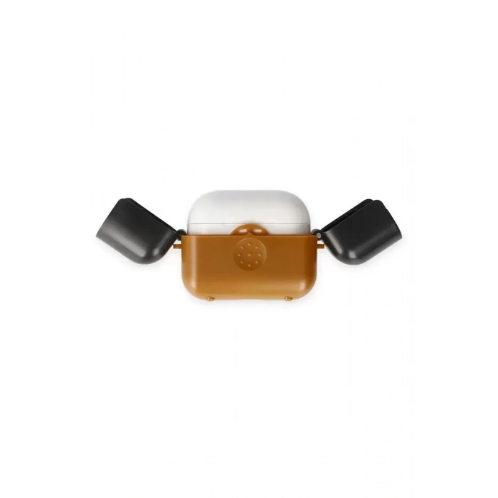 Newface Apple Airpods 3 (3.nesil) Basmalı Kılıf - Kahverengi-siyah
